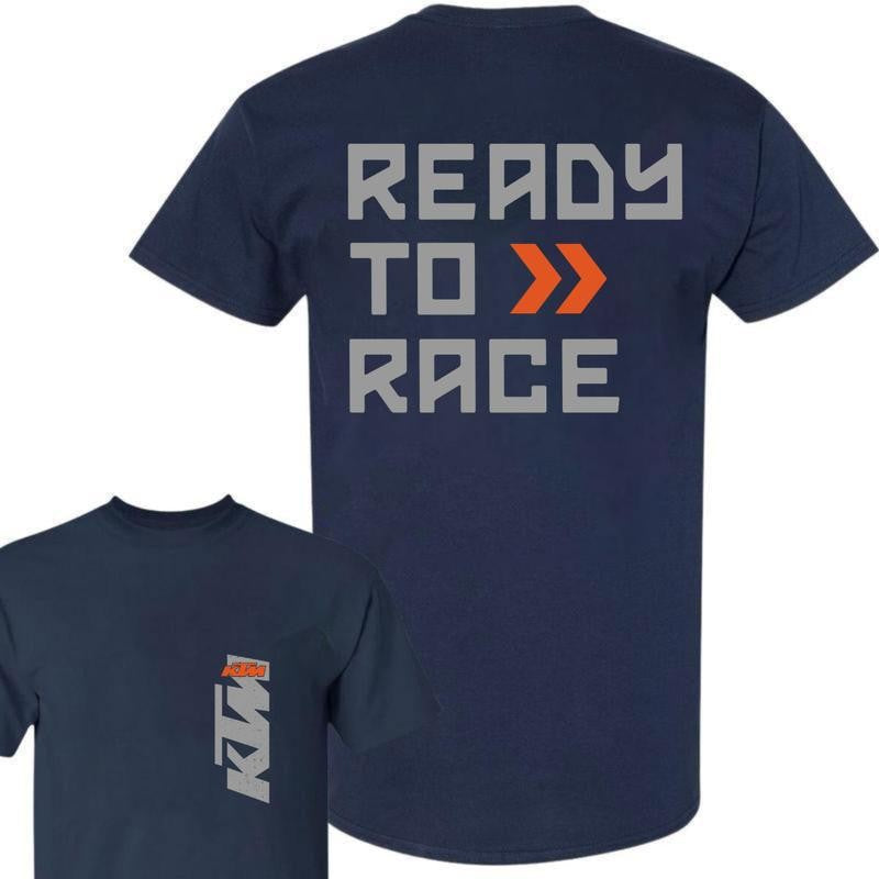 KTM Ready to Race 2 Side T-shirt/Hoodie Vintage for Men and Women, Unisex Vintage Crewneck Tee - Casual, Menswear