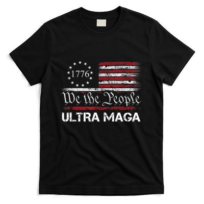 Ultra Maga We The People Proud Republican Usa Flag T-Shirt