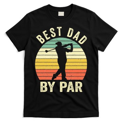 Vintage Best Dad By Par Fathers Day Golfing T-Shirt