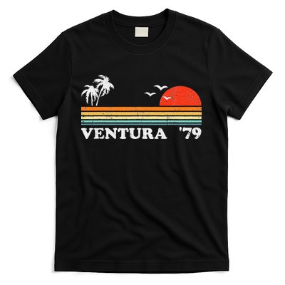 Vintage Ventura Beach California Retro Sunset Surf 70s Gift T-Shirt