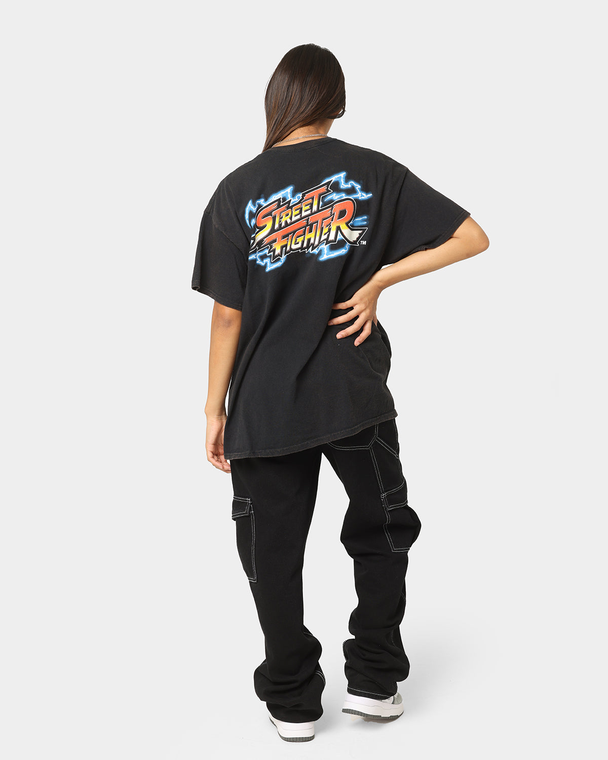 Goat Crew X Street Fighter Blanka Vintage T-Shirt Black Wash Style001