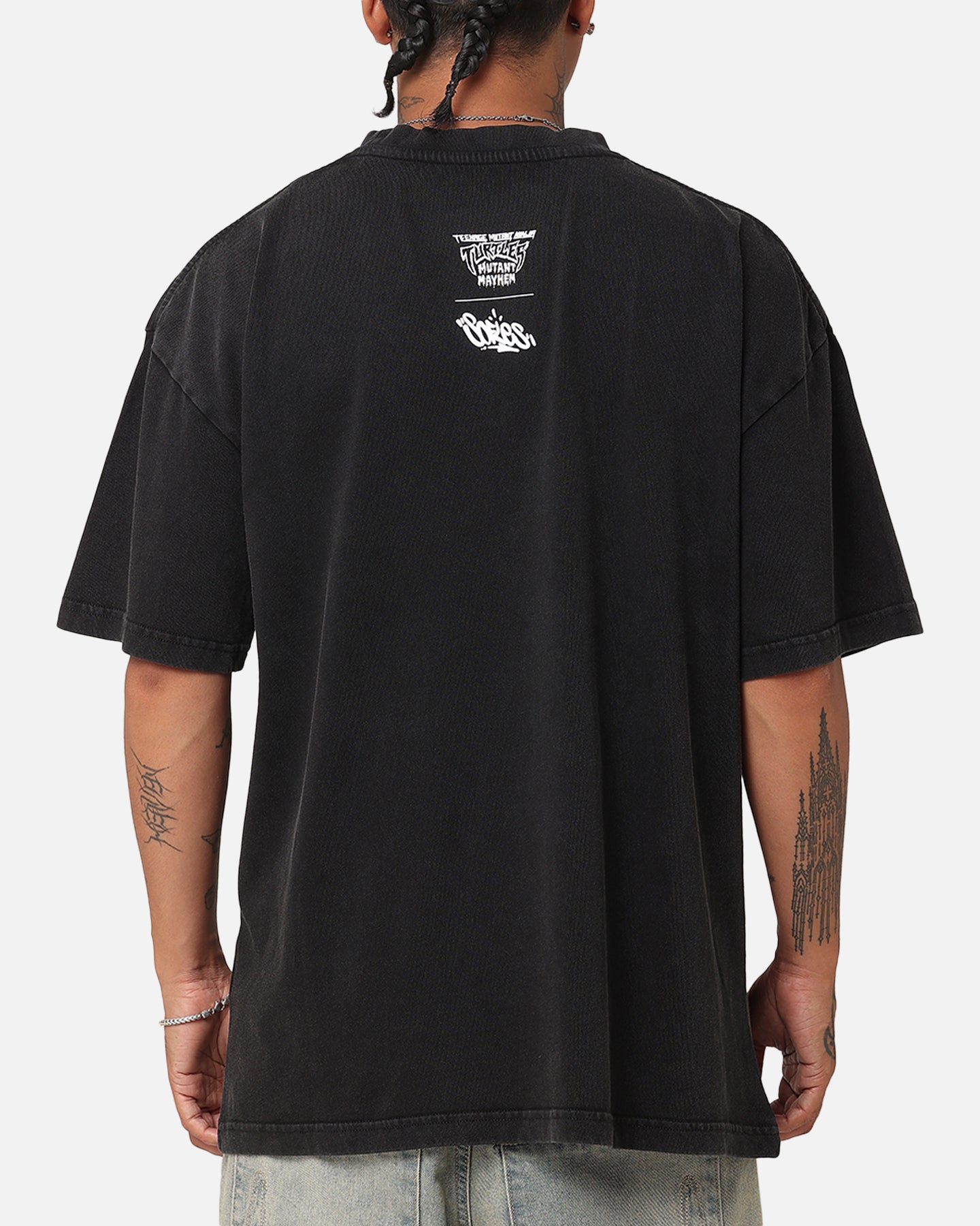 Goat Crew X Teenage Mutant Ninja Turtles Raphael X Sofles Vintage T-Shirt Black Acidwash