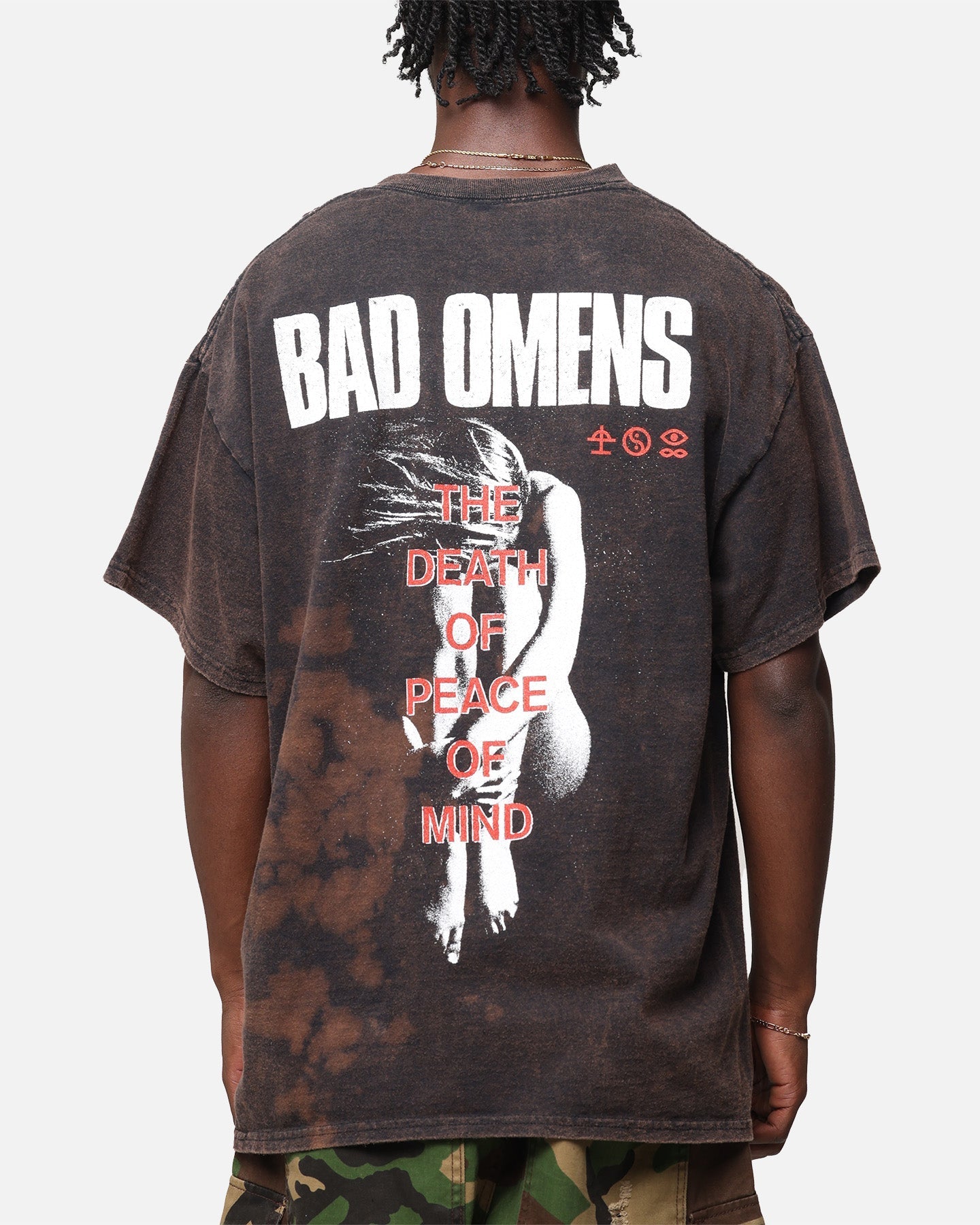 Bad Omens Flame Symbol T-Shirt Black Vintage