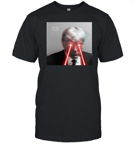 The Hood Therapist Donald Trump Laserbeam Mugshot Shirt