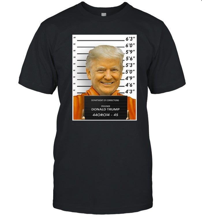 1Mzerocool Department Of Corrections Prisoner Donald Trump 44Oro14 45 Shirt