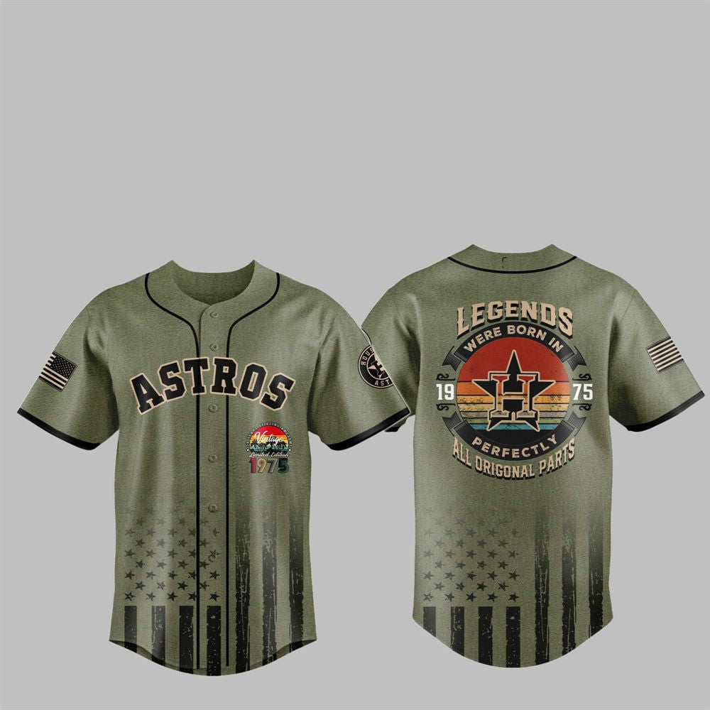 Astros Legends Were Born 1975 Camo Jersey 2025 - Grishko.com