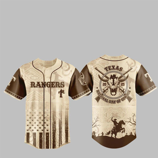 Rangers National Day of Cowboy 2025 Jersey - Grishko.com