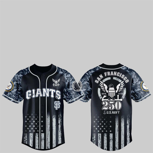 SF Giants 250th US NAVY Jersey 2025 - Grishko.com
