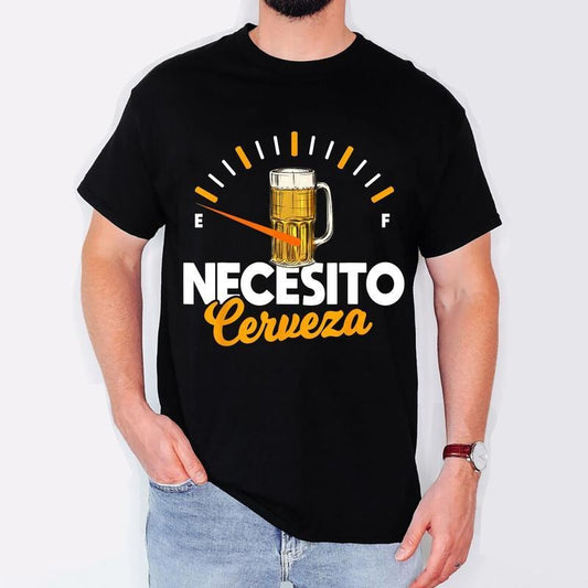 [100% Cotton] Mexican beer necesito cerveza cool & funny sayings T-Shirt