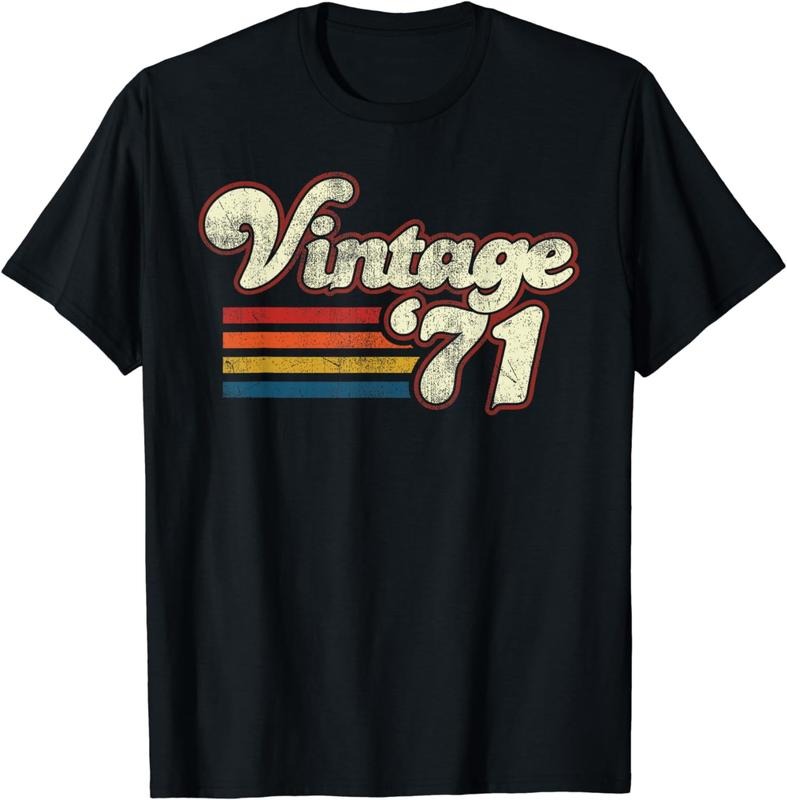 [100% Cotton] Vintage 1971 Birthday T-Shirt