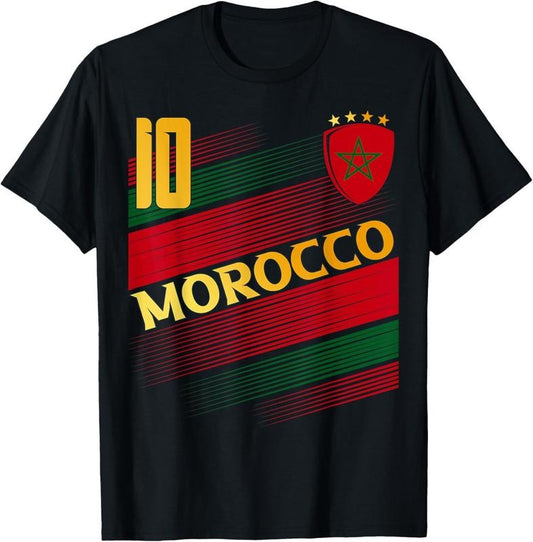 100% Cotton Morocco Flag Moroccan Pride Lovers T-Shirt