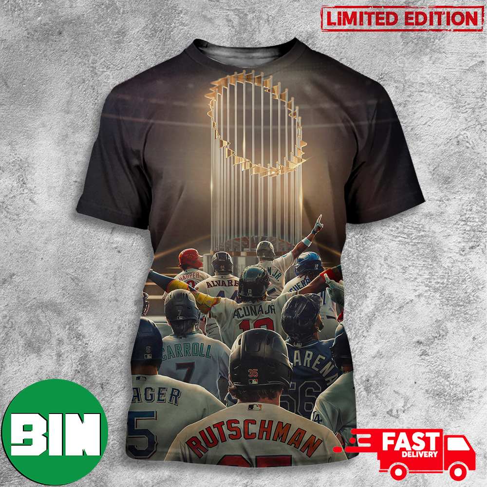 12 Team Enter But Only One Will Leave World Series 2023 With Champions MLB Postseason 3D T-Shirts