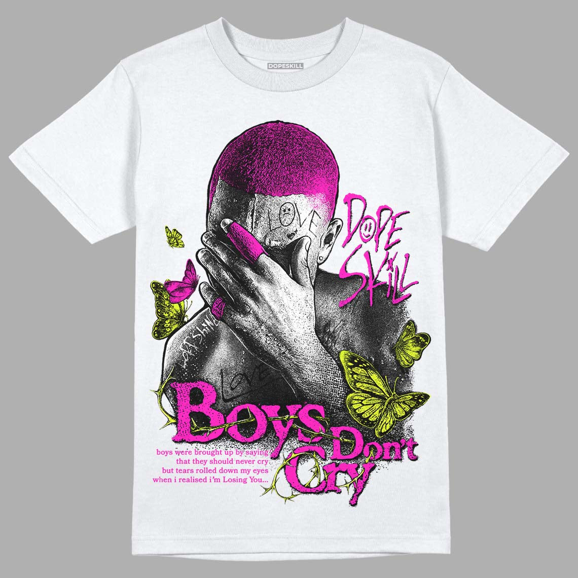 Dunk Low Active Fuchsia DopeSkill T-Shirt Boys Don't Cry Graphic
