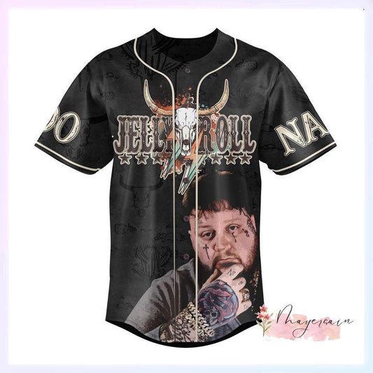 Jelly Roll Baseball Jersey Shirt, Custom Jelly Roll Jersey - lylyprint.com