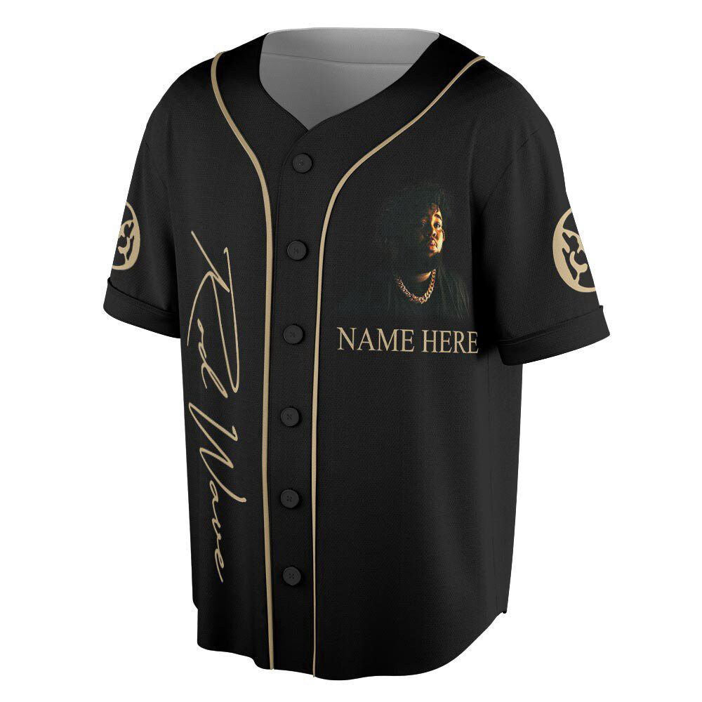 Custom Name Rod Wave Rap Baseball Jersey - lylyprint.com