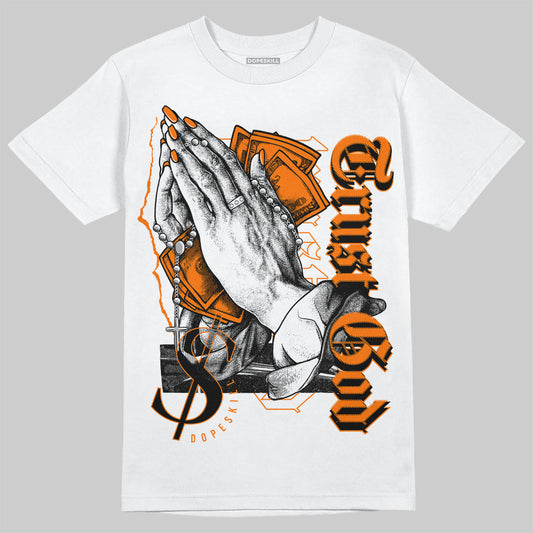 Dunk Low Magma Orange DopeSkill T-Shirt Trust God Graphic