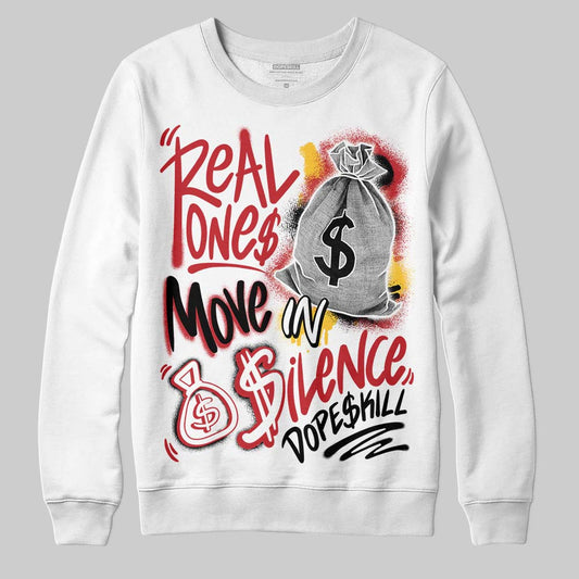 Ferrari 14s DopeSkill Sweatshirt Real Ones Move In Silence Graphic