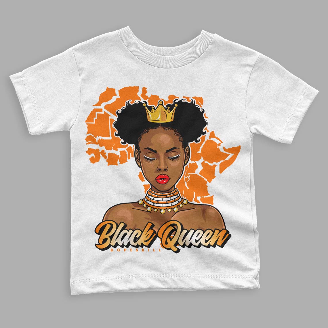 Dunk Low Magma Orange DopeSkill Toddler Kids T-shirt Black Queen Graphic