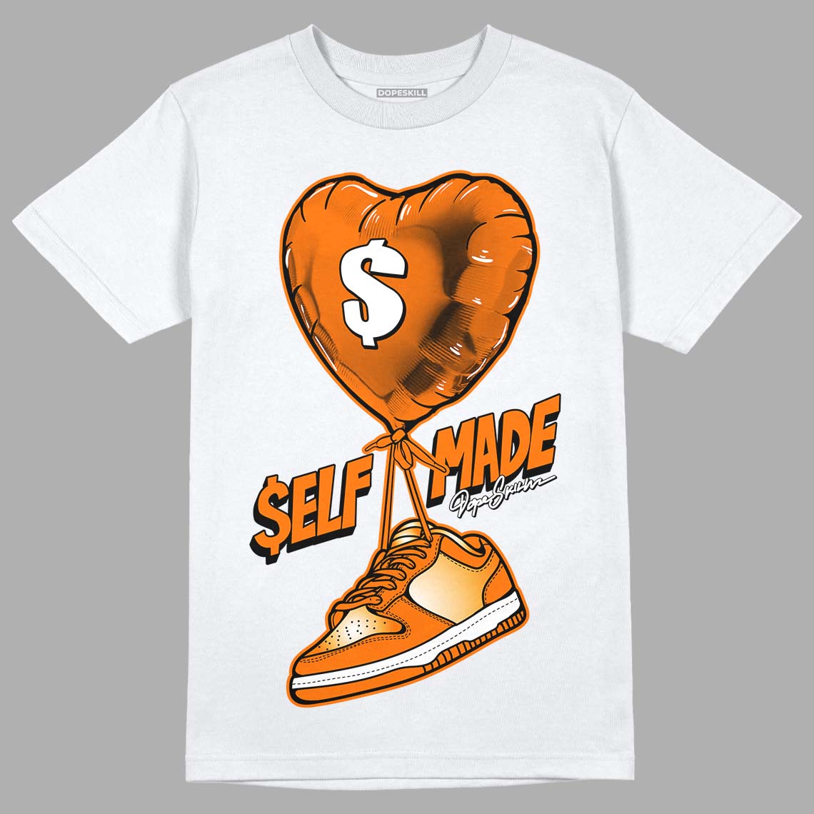 Dunk Low Magma Orange DopeSkill T-Shirt Self Made Graphic