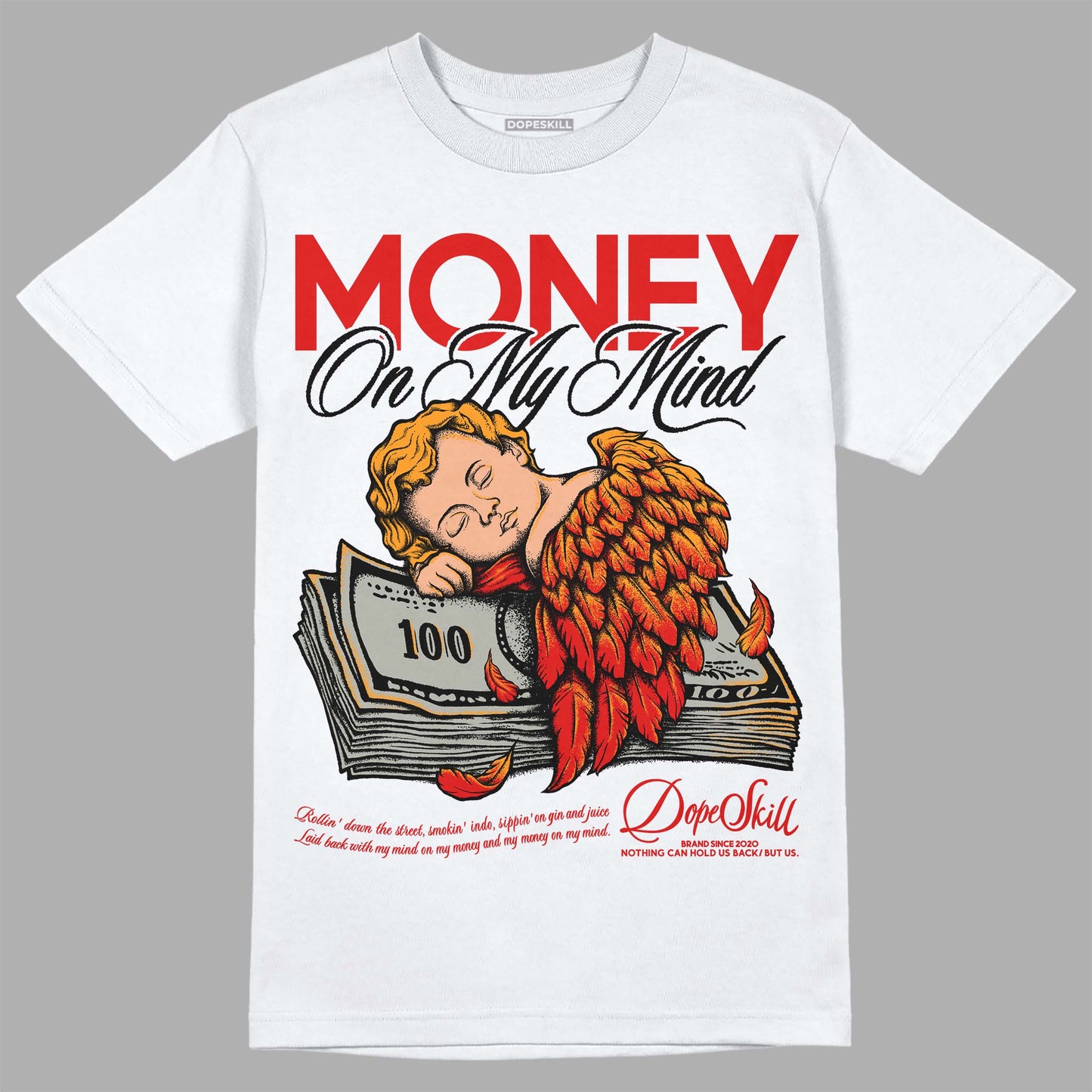 Fire Red 3s DopeSkill T-Shirt MOMM Graphic