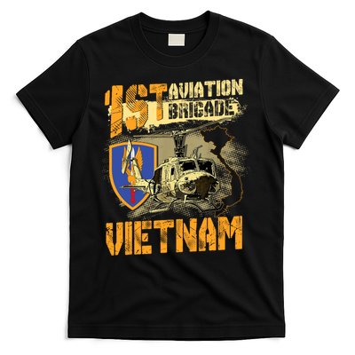 1st Aviation Brigade Vietnam Veteran Pilot Door Gunner T-Shirt