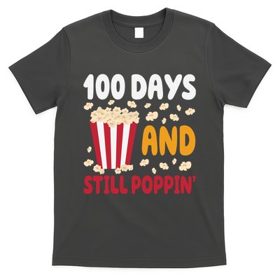 100 Days And Still Poppin 100th Day Of School Funny T-Shirt