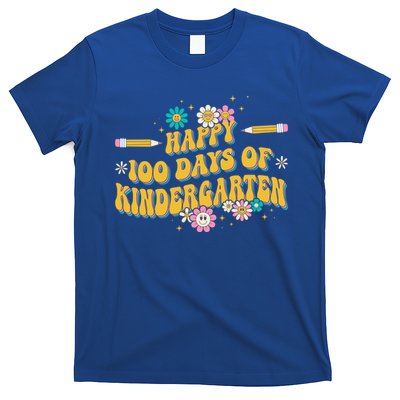 100 Days Of Kindergarten Groovy Kindergarten Teacher Great Gift T-Shirt