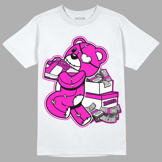 Dunk Low Active Fuchsia DopeSkill T-Shirt Bear Steals Sneaker Graphic