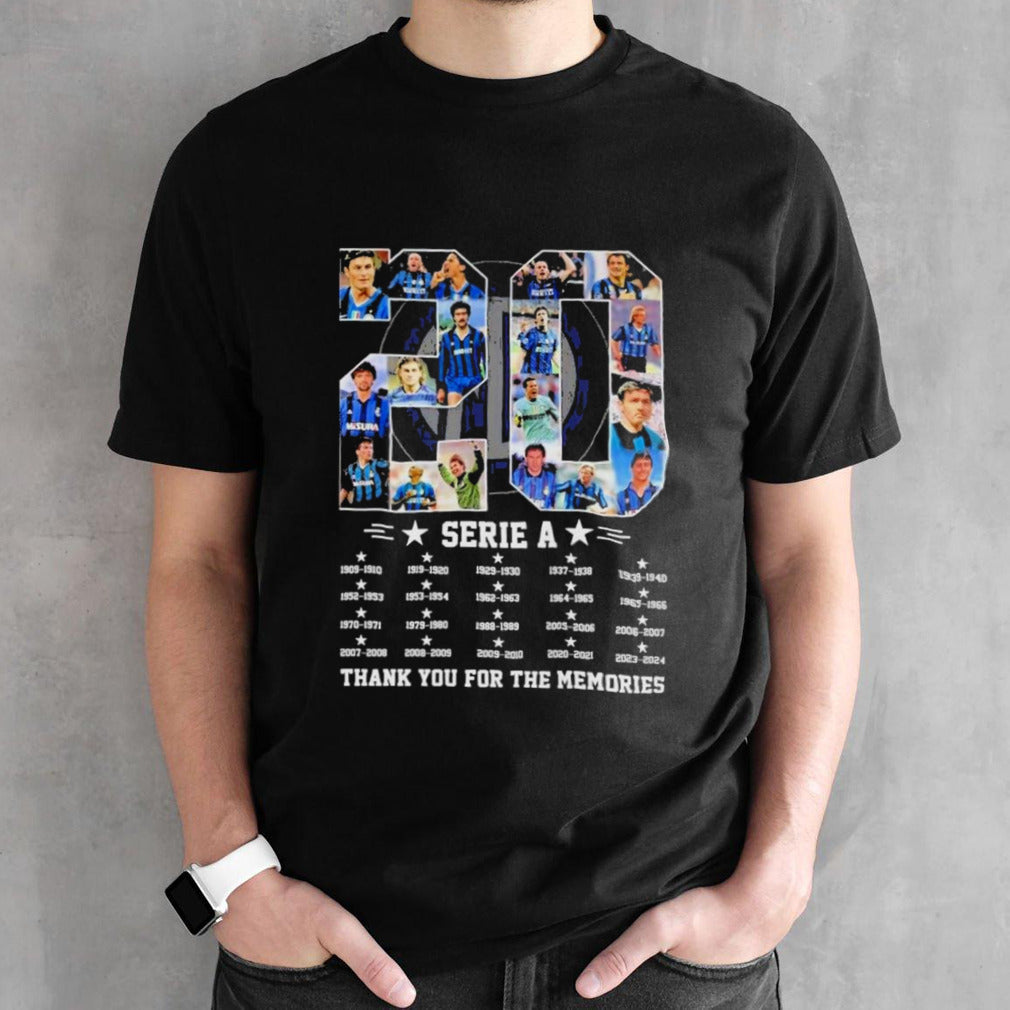 20 Serie A Inter Milan Thank You For The Memories 1909 sâ€“ 2024 T Shirts