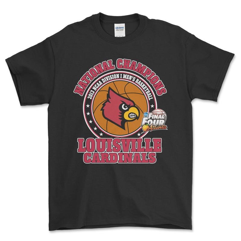 2013 Final Four Louisville Cardinals T-Shirt, graphic vintage sports tees for men