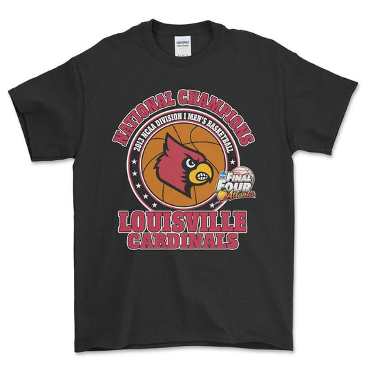 2013 Final Four Louisville Cardinals T-Shirt, graphic vintage sports tees for men