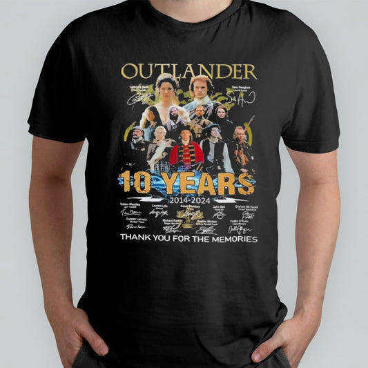 2014-2024 7 Seasons 83 Episodes Outlander T-Shirt