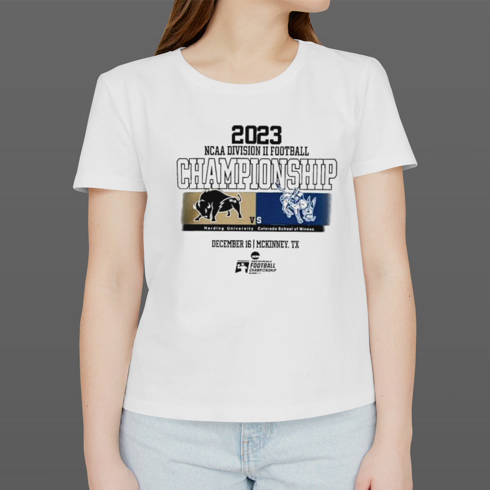 2023 Harding University vs Colorado School of Mines Ncaa Division II Football Championship t-shirts