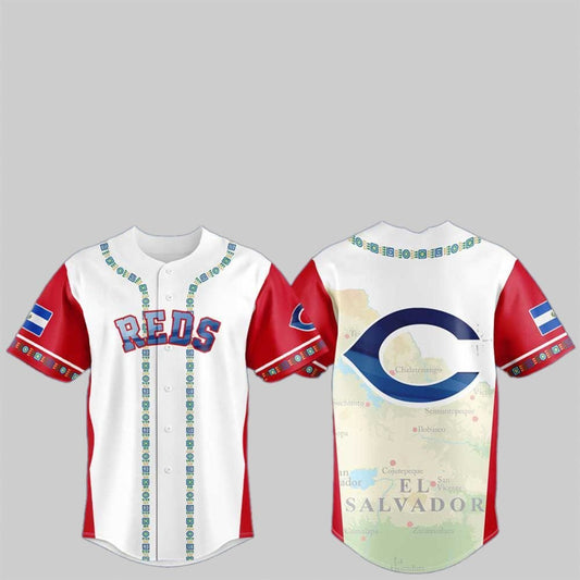 2025 Reds Salvadoran Heritage Jersey - Grishko.com