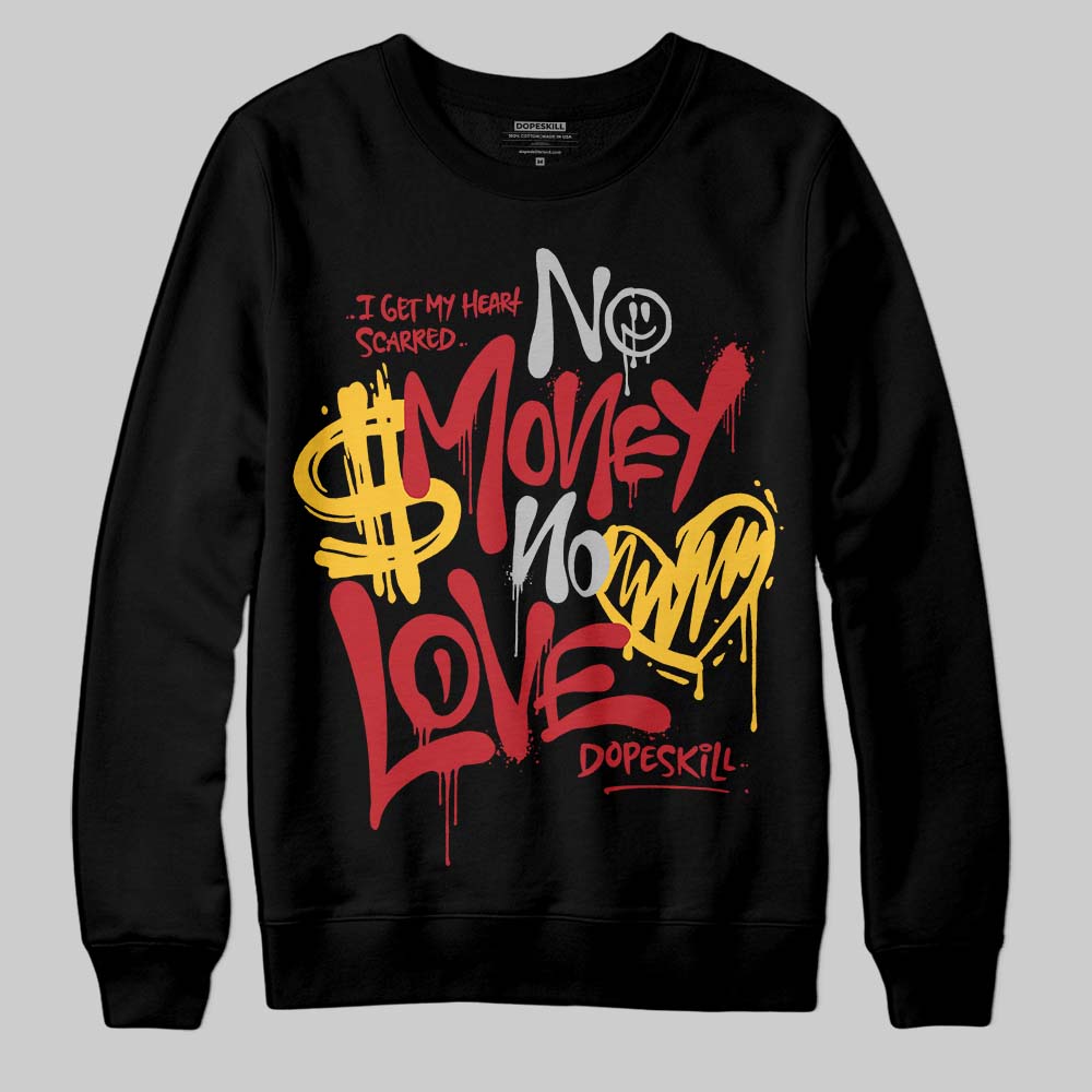 Ferrari 14s DopeSkill Sweatshirt No Money No Love Typo Graphic
