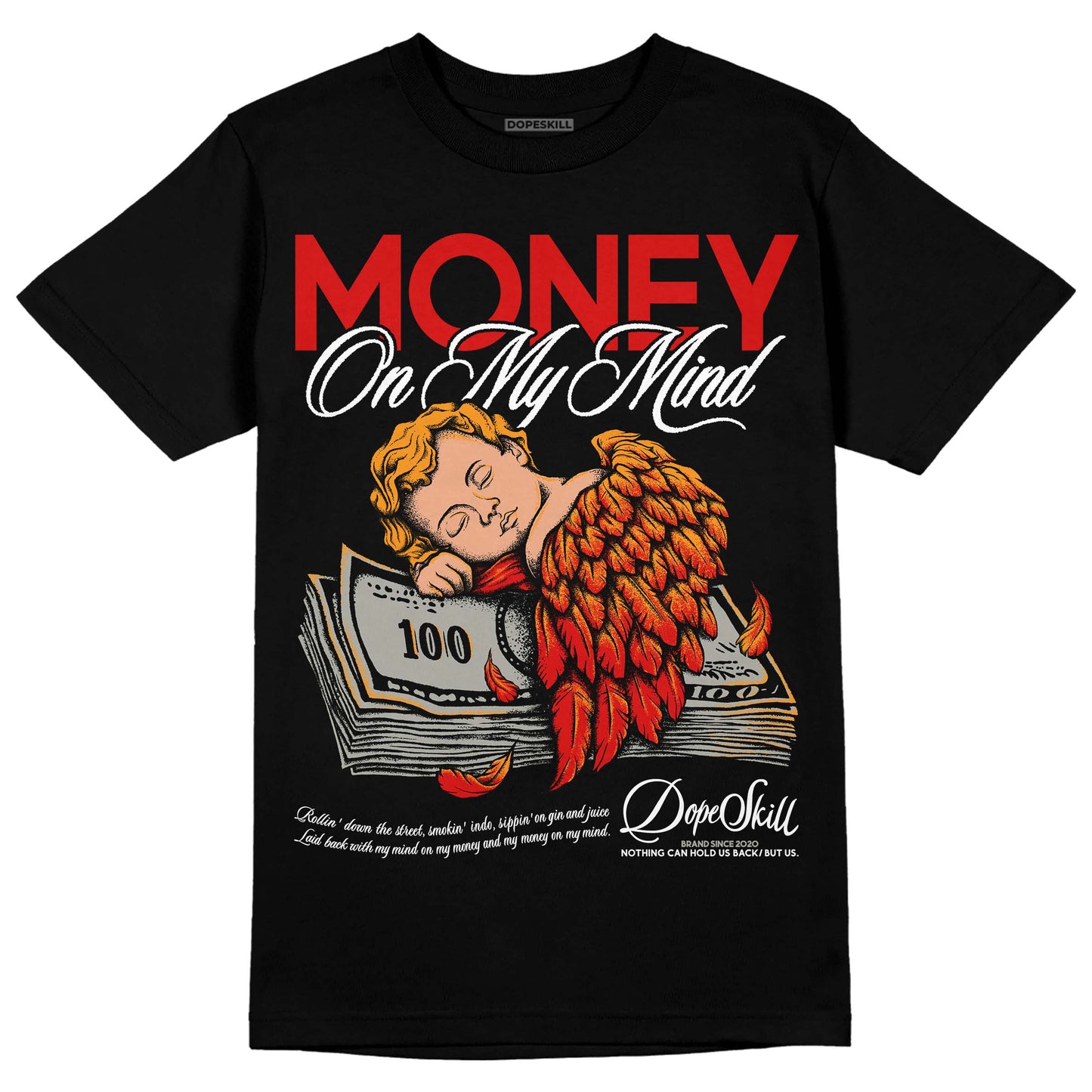 Fire Red 3s DopeSkill T-Shirt MOMM Graphic