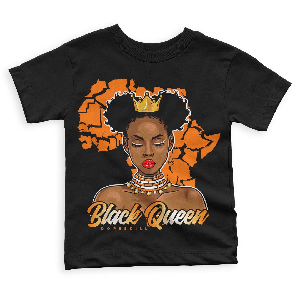Dunk Low Magma Orange DopeSkill Toddler Kids T-shirt Black Queen Graphic