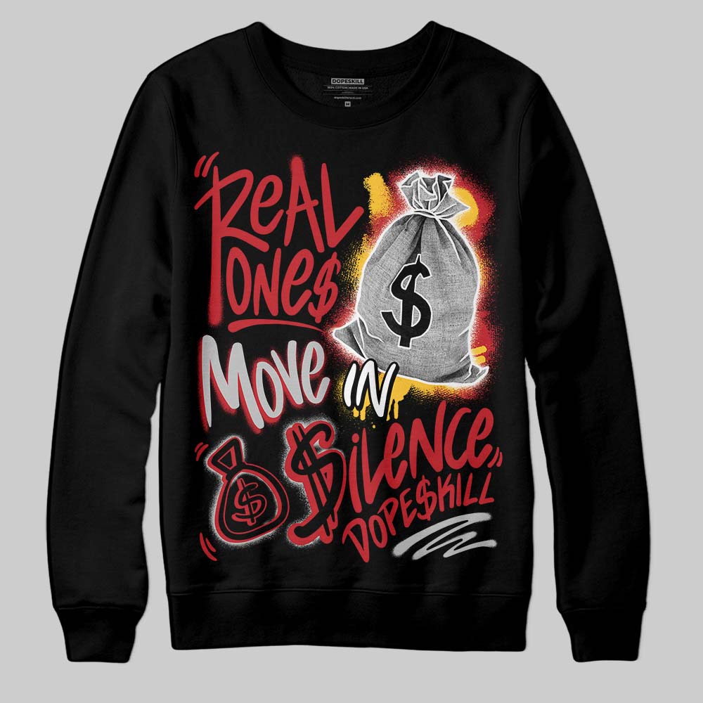 Ferrari 14s DopeSkill Sweatshirt Real Ones Move In Silence Graphic