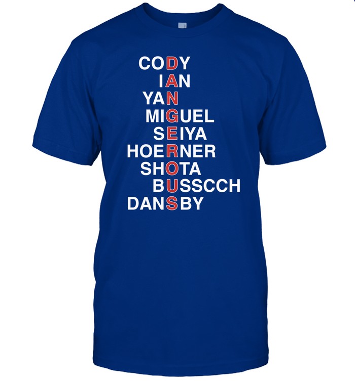Chicago Cubs Dangerous Cody Ian Yan Miguel Seiya Hoerner Shota Busscch Dansby Tee