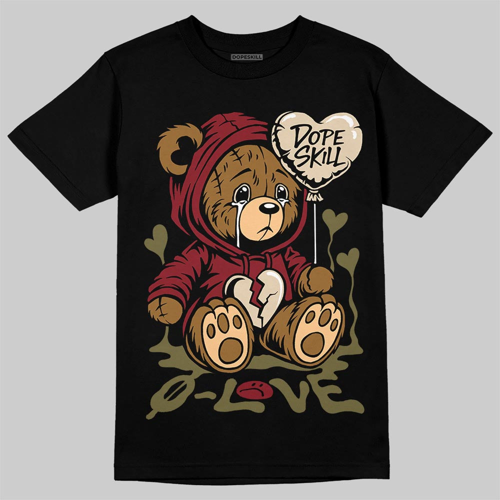 Dunk Dark Team Red/Burgundy Crush DopeSkill T-Shirt Broken Bear Graphic