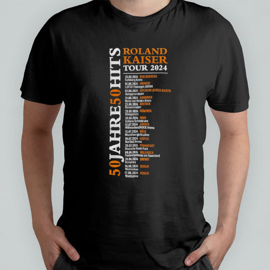 50 Jahre â€“ 50 Hits Roland Kaiser Tour 2024 Schedule shirt