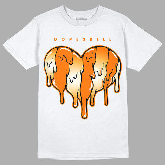 Dunk Low Magma Orange DopeSkill T-Shirt Slime Drip Heart Graphic