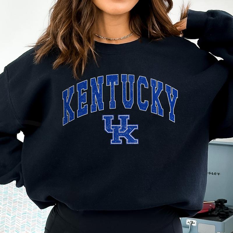 Kentucky Wildcats Vintage Football NCAA Trendy Sweatshirt, University of Kentucky Unisex Football NCAA Shirt, Gift For Men, Gift For Girls, Crewneck, Cotton, Sweaters, Pullover