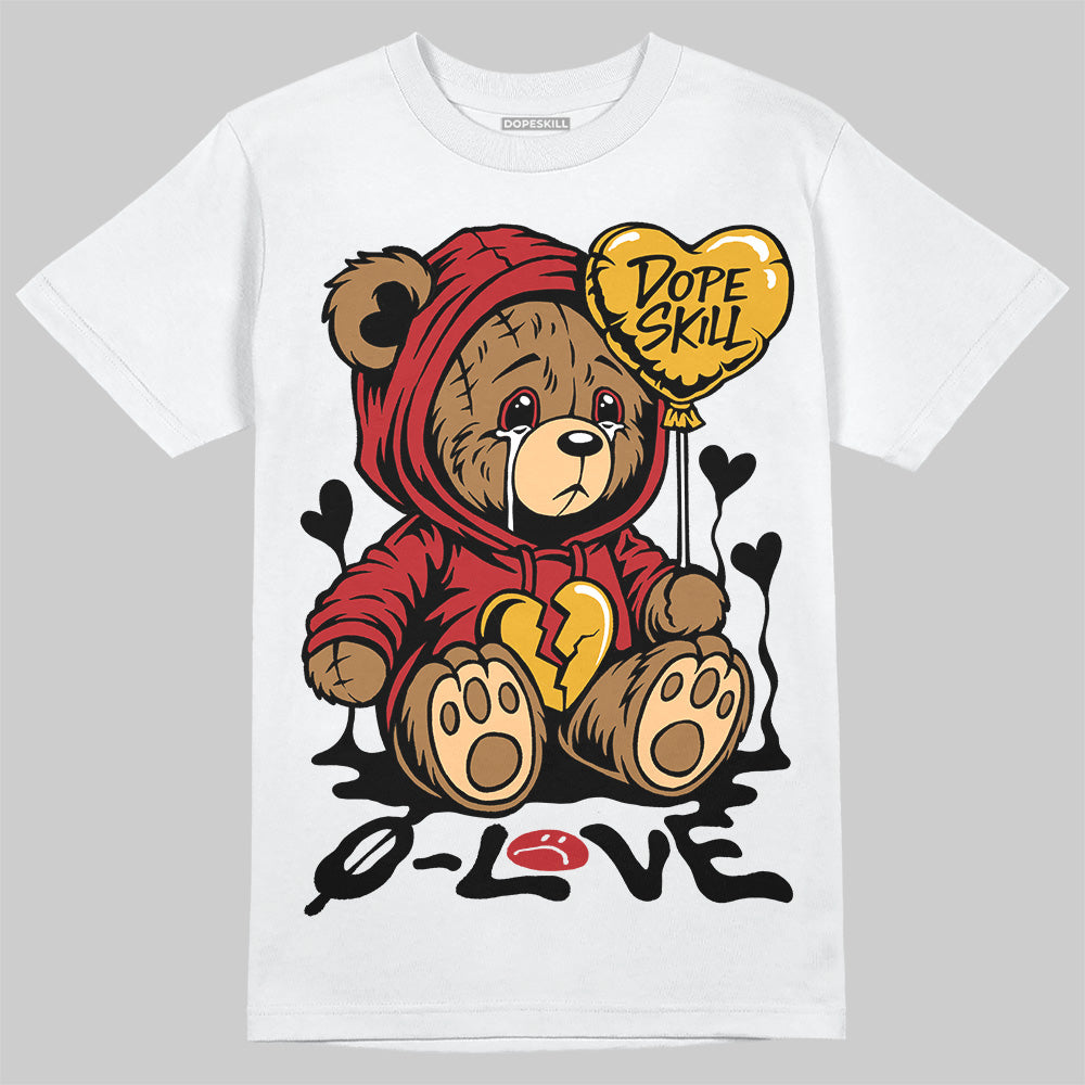 Flu Game 12s DopeSkill T-Shirt Broken Bear Graphic