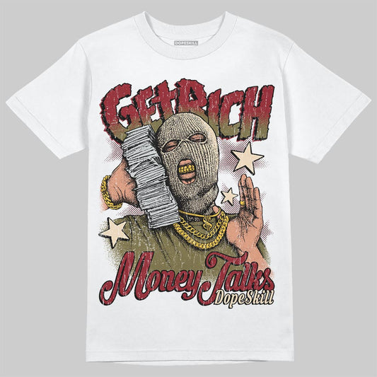 Dunk Dark Team Red/Burgundy Crush DopeSkill T-Shirt Get Rich Graphic