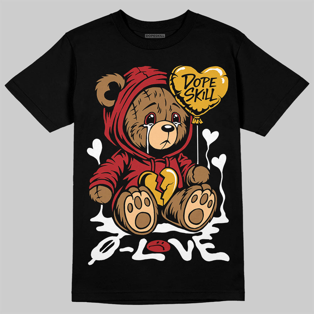 Flu Game 12s DopeSkill T-Shirt Broken Bear Graphic