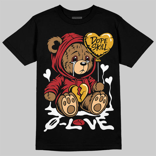 Flu Game 12s DopeSkill T-Shirt Broken Bear Graphic