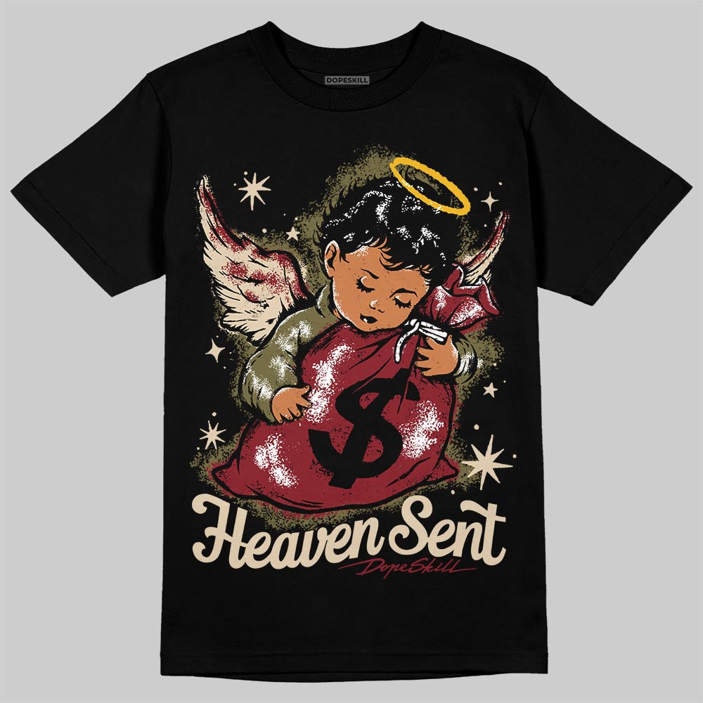 Dunk Dark Team Red/Burgundy Crush DopeSkill T-Shirt Heaven Sent Graphic