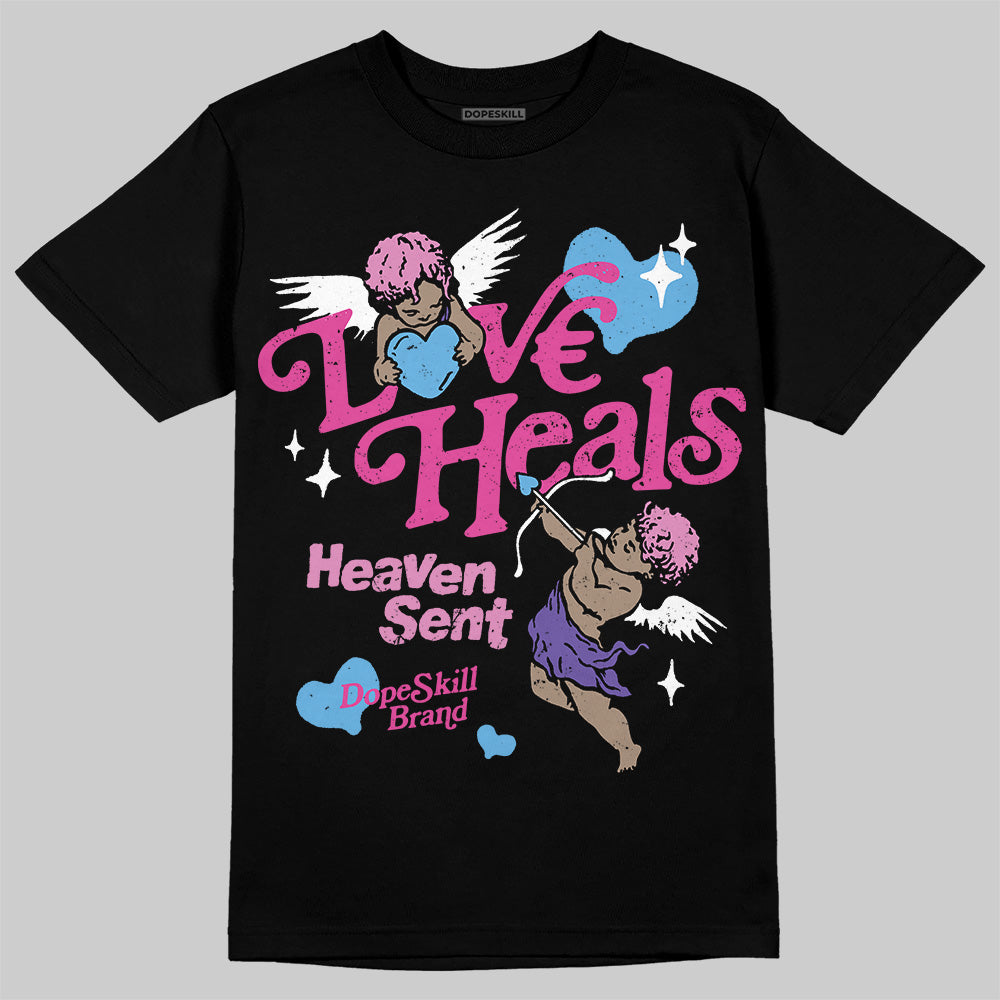 Dunk Active Fuchsia DopeSkill T-Shirt New Love Heals Graphic