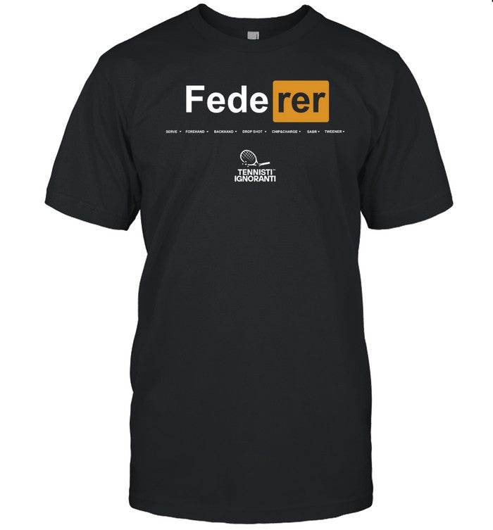Federer Serve Forehand Backhand Drop Shot Chips Charge Sabr Tweener Hoodie